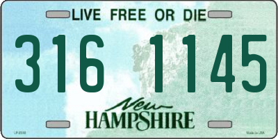 NH license plate 3161145