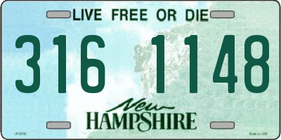 NH license plate 3161148