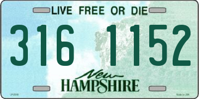 NH license plate 3161152