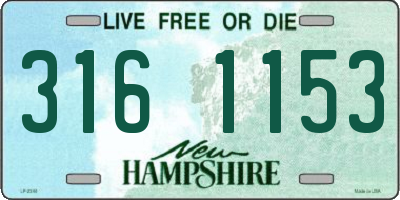 NH license plate 3161153