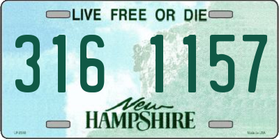 NH license plate 3161157