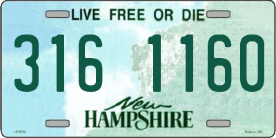 NH license plate 3161160