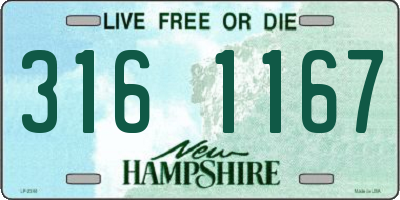 NH license plate 3161167