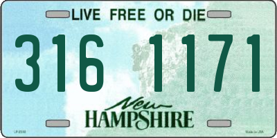 NH license plate 3161171