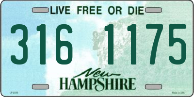 NH license plate 3161175