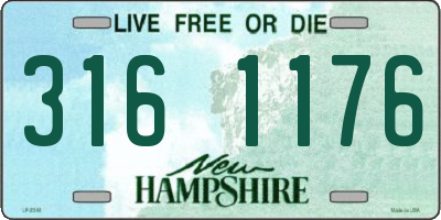 NH license plate 3161176