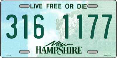 NH license plate 3161177