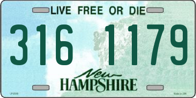 NH license plate 3161179