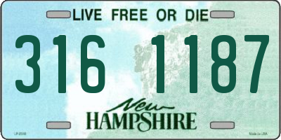 NH license plate 3161187
