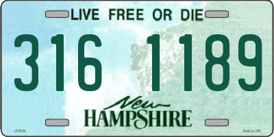 NH license plate 3161189
