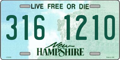NH license plate 3161210