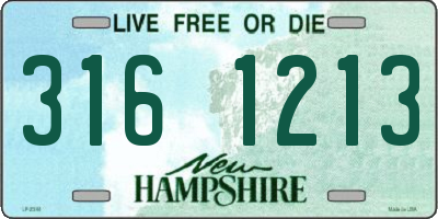 NH license plate 3161213