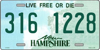NH license plate 3161228