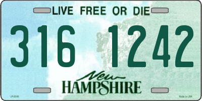 NH license plate 3161242