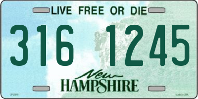 NH license plate 3161245