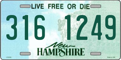 NH license plate 3161249