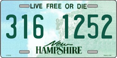NH license plate 3161252