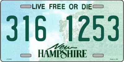 NH license plate 3161253