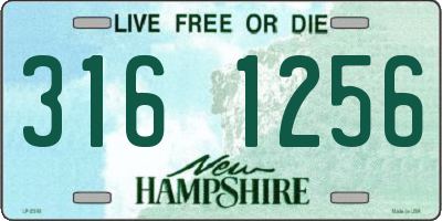 NH license plate 3161256