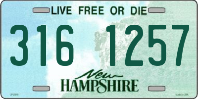 NH license plate 3161257