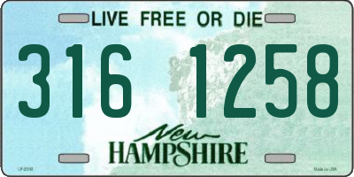 NH license plate 3161258