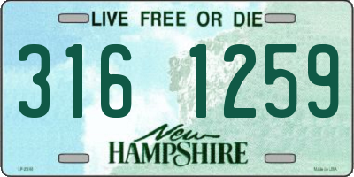 NH license plate 3161259
