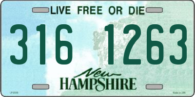 NH license plate 3161263