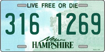 NH license plate 3161269