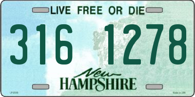NH license plate 3161278