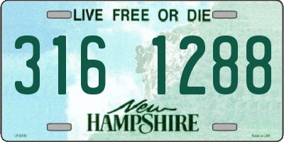 NH license plate 3161288