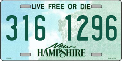 NH license plate 3161296