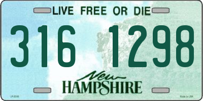 NH license plate 3161298