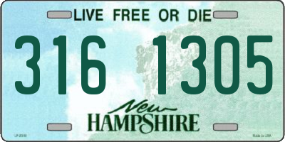 NH license plate 3161305