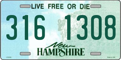 NH license plate 3161308