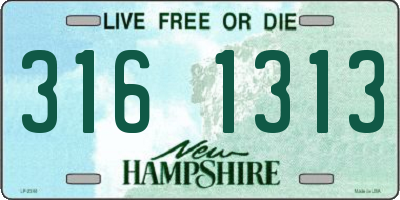 NH license plate 3161313