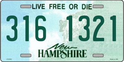 NH license plate 3161321