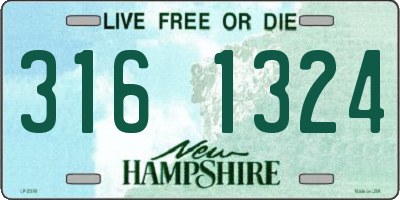 NH license plate 3161324