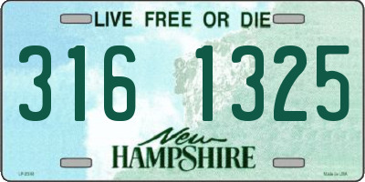 NH license plate 3161325
