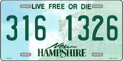 NH license plate 3161326