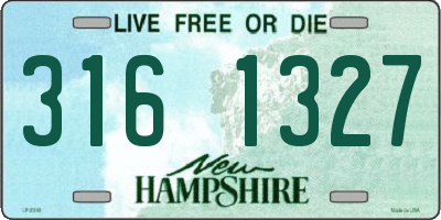 NH license plate 3161327