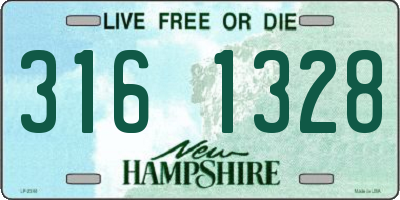 NH license plate 3161328
