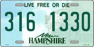 NH license plate 3161330