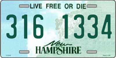 NH license plate 3161334