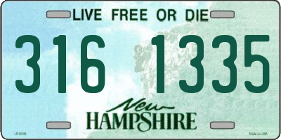 NH license plate 3161335
