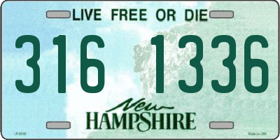 NH license plate 3161336