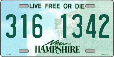 NH license plate 3161342