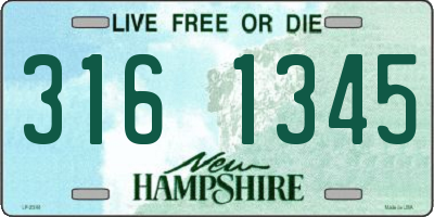 NH license plate 3161345