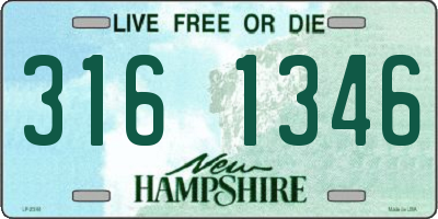 NH license plate 3161346