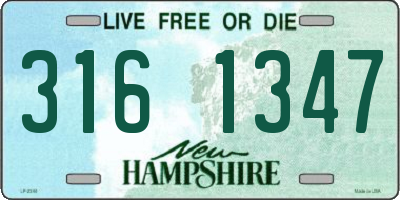 NH license plate 3161347