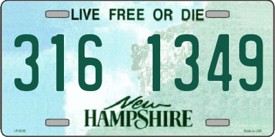 NH license plate 3161349